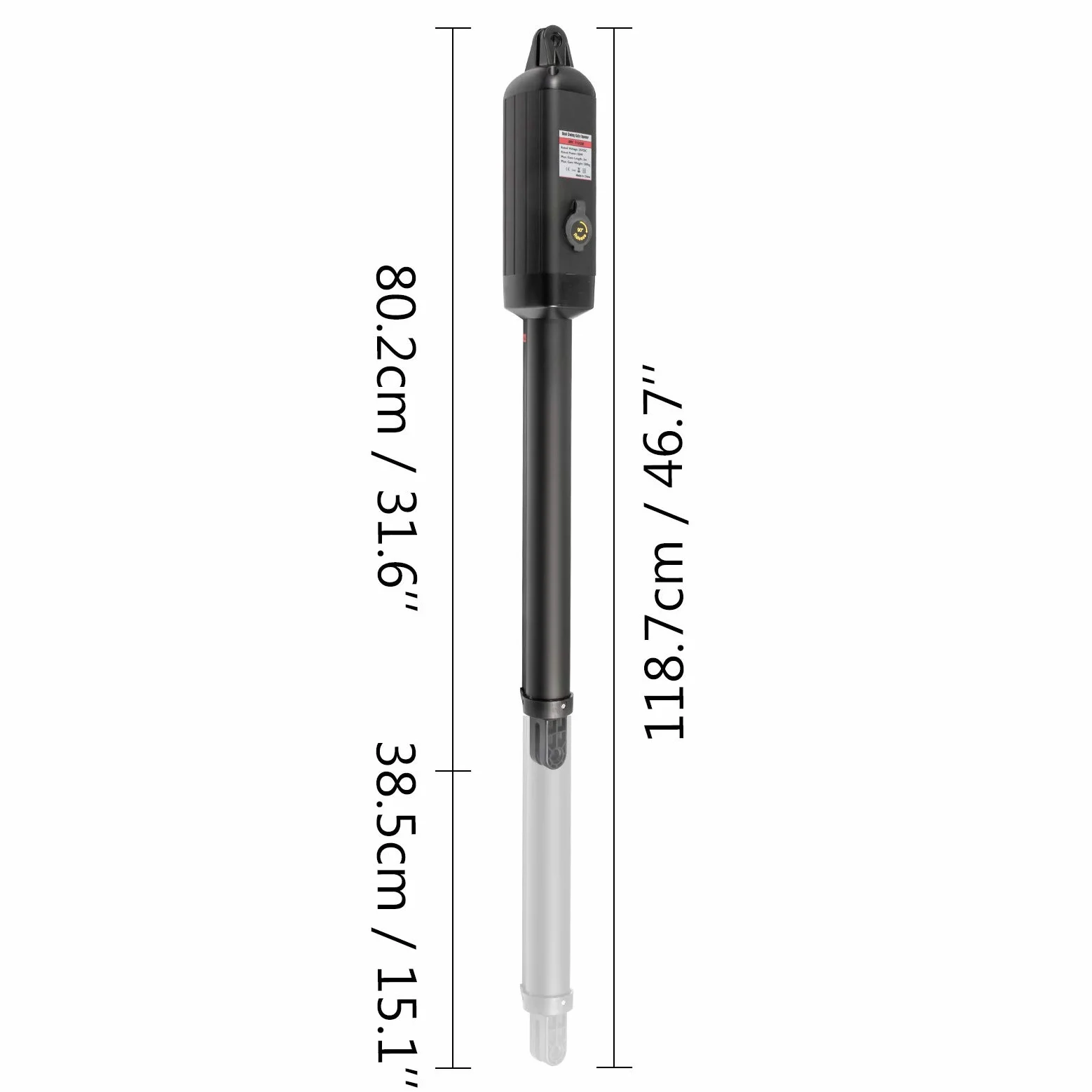 VEVOR Apricancello a Doppia Battente, Apricancello Automatico, Kit Completo Remoto, Apricancello Doppio, Carichi Pesanti Fino a 299,37kg, Cancello Lungo 457 mm, Apricancello Alimentato a CA 50W