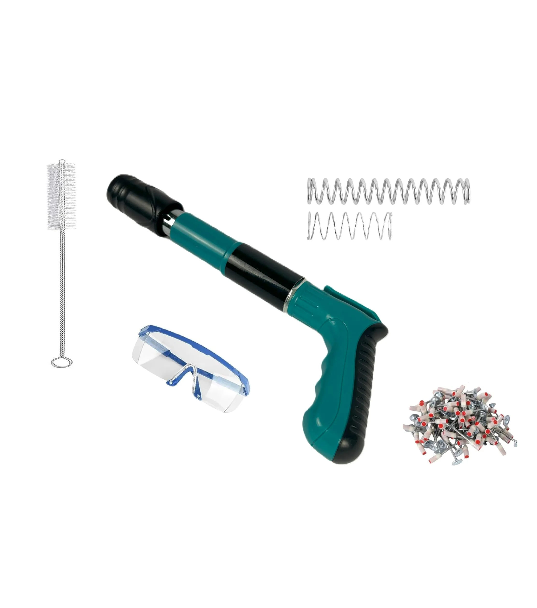 TEMPO DI SALDI Pistola Manuale Sparachiodi Portatile Regolabile con Chiodi e Occhiali Integrati