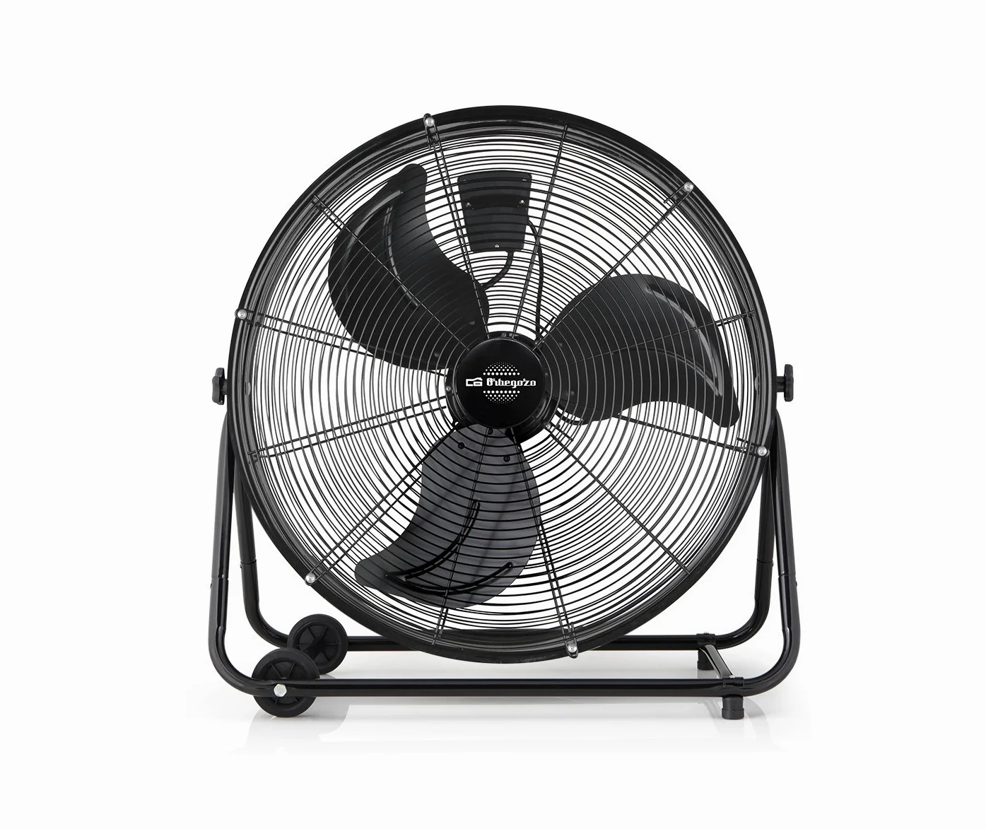 Orbegozo PWT 3061 Professional Power Fan - Ventilatore industriale, 150 W, 3 velocità, diametro elica 60 cm, ruote di trasporto, Nero