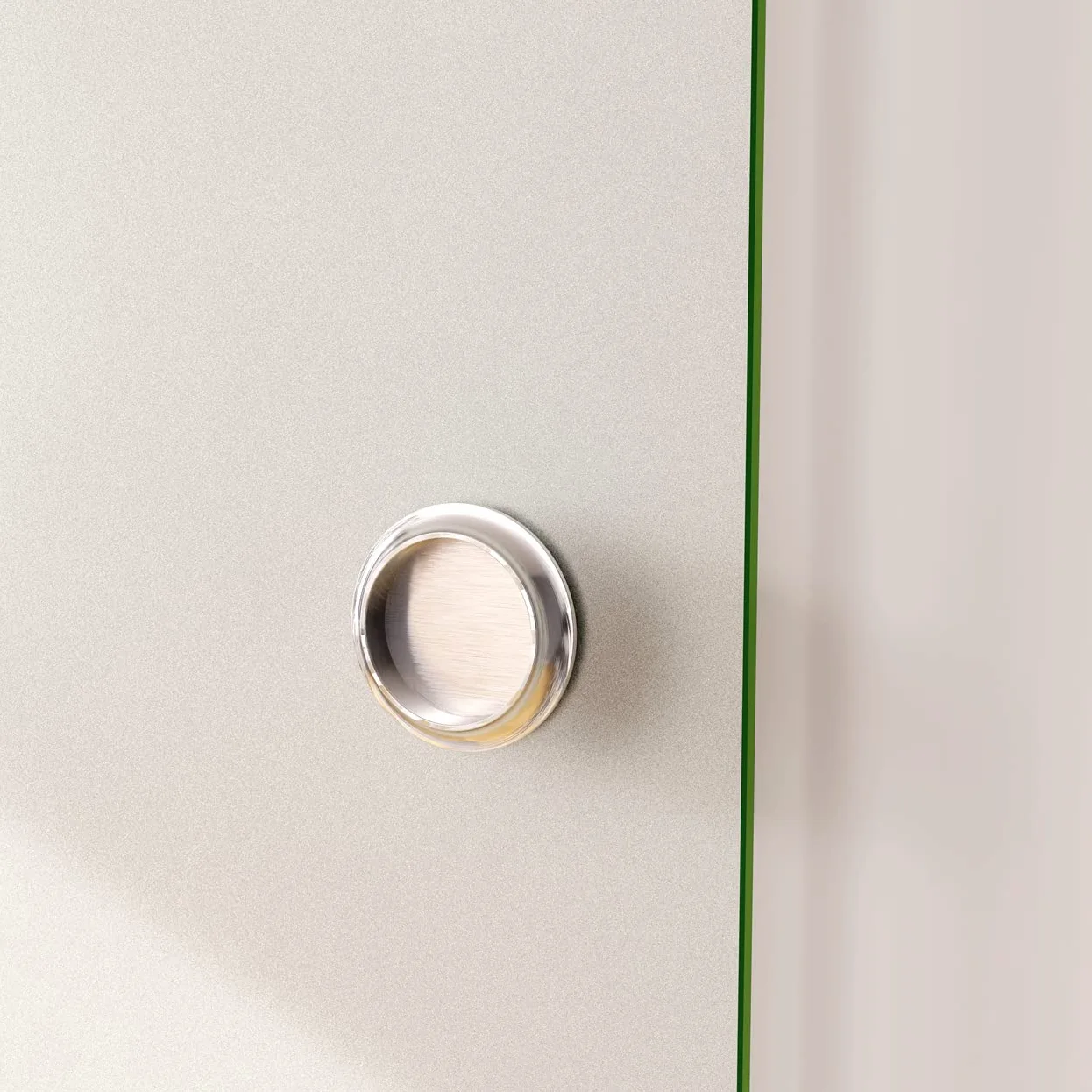 100x225 cm Porta Scorrevole in Vetro da 8 mm Temperato Opaco con Pellicola Anti-frantumi con Binario in Alluminio Bianco Verniciato