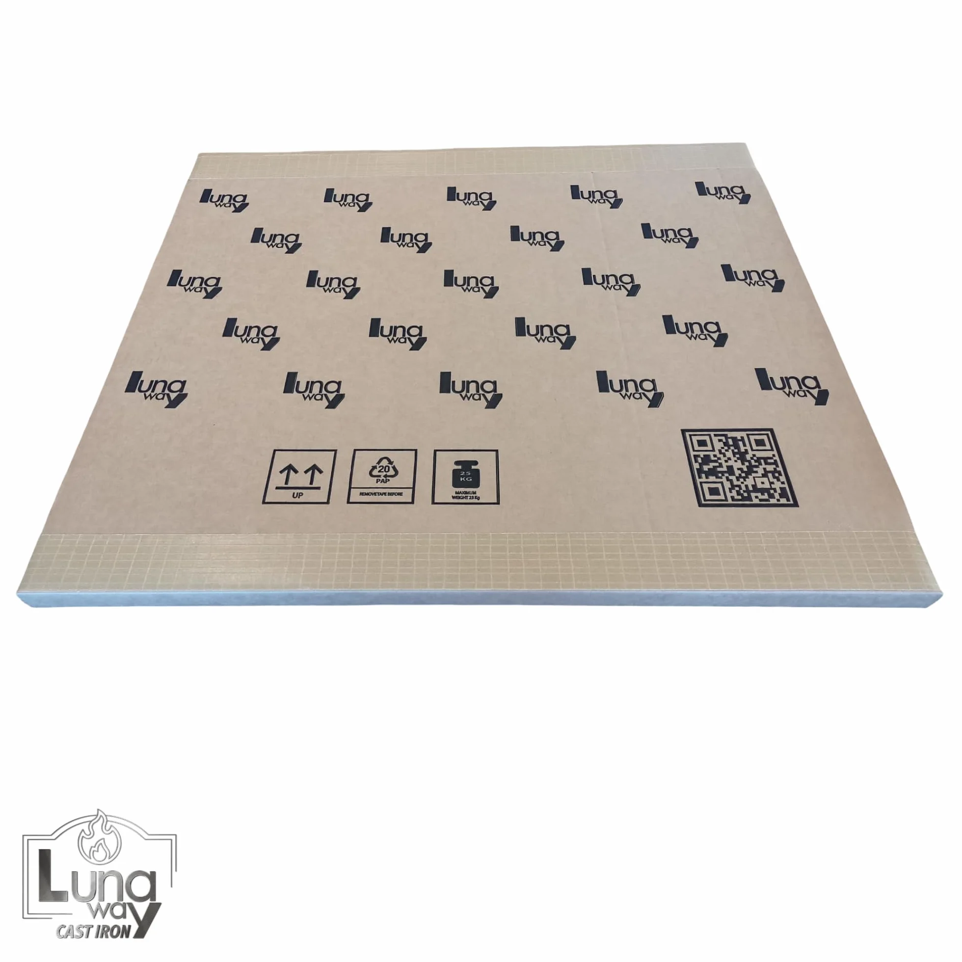 40 x 50 x 0,8 cm - Lastra liscia in ghisa per camino | Ottima conduzione termica | Protezione e durata | Adatto per camini termocamini e stufe | 100% Ghisa qualità LUNA WAY CAST IRON