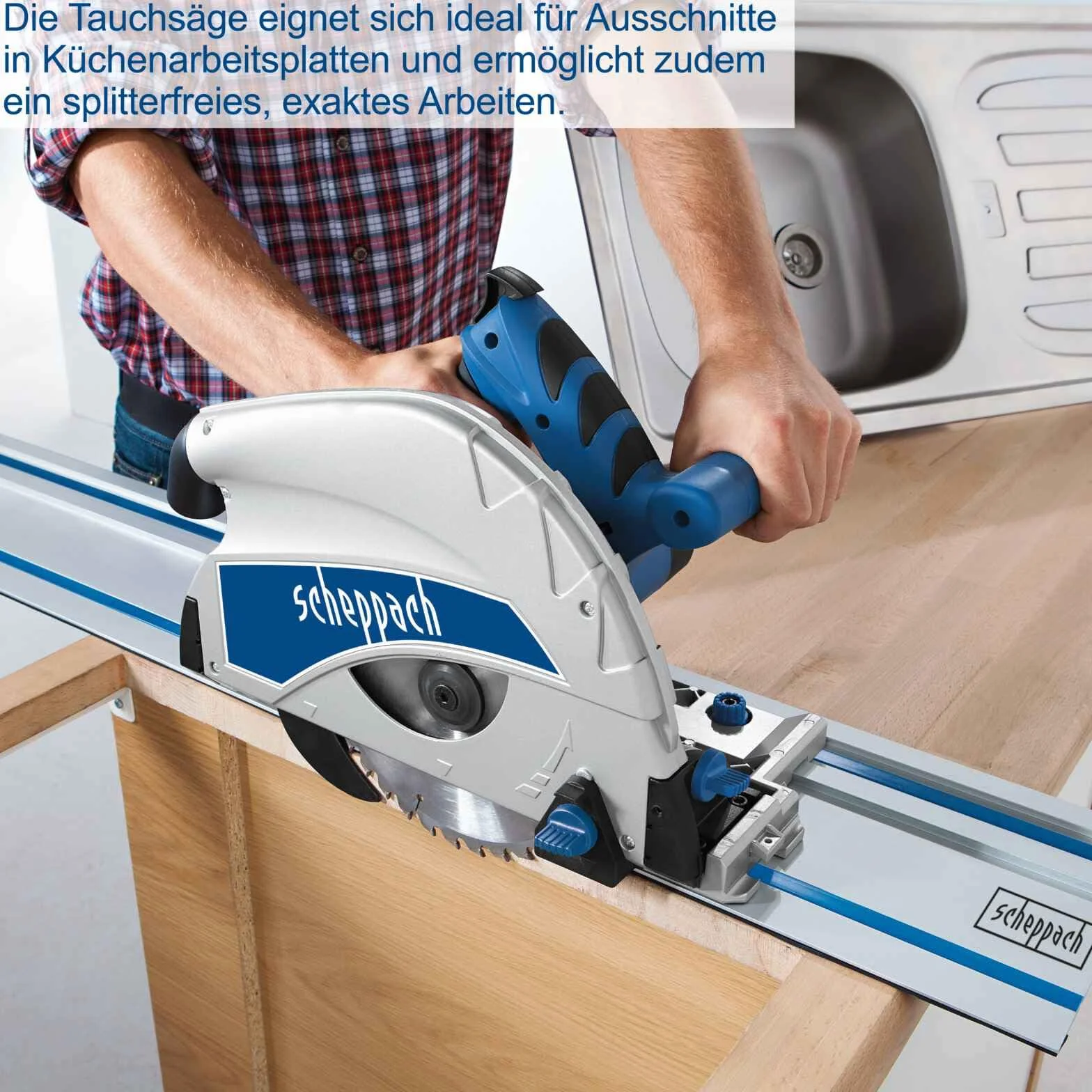 SCHEPPACH Sega ad immersione 1600 W 3 in 1 PL75