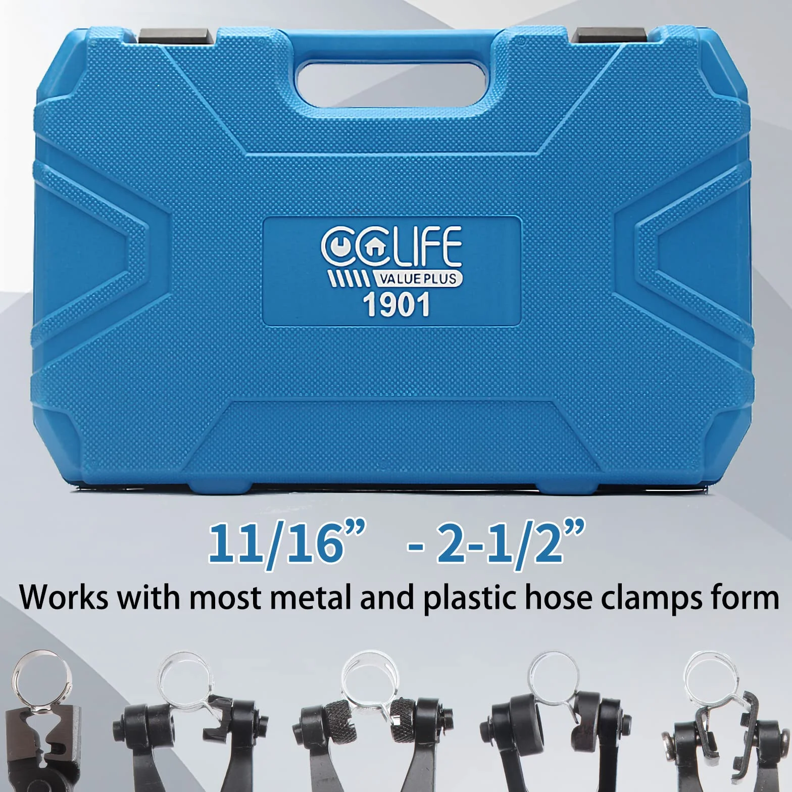 CCLIFE 9 Pezzi pinza fascette auto Set di pinze per fascette stringitubo per Riparazione Auto