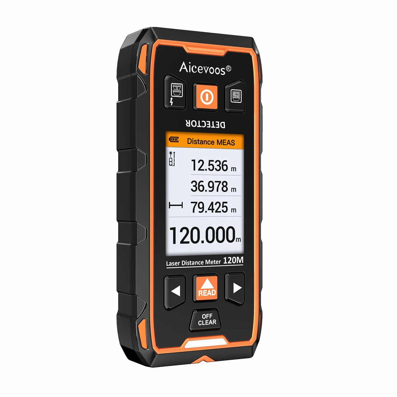 Rilevatore, Sensore Elettronico 2 In 1, Scanner da Parete, 120m Metro Laser, Rilevatore Tubi Metallici con Display LCD per Rilevare Metallo, Cavi Nel Muro, Legno e Magnetico O Non Magnetico