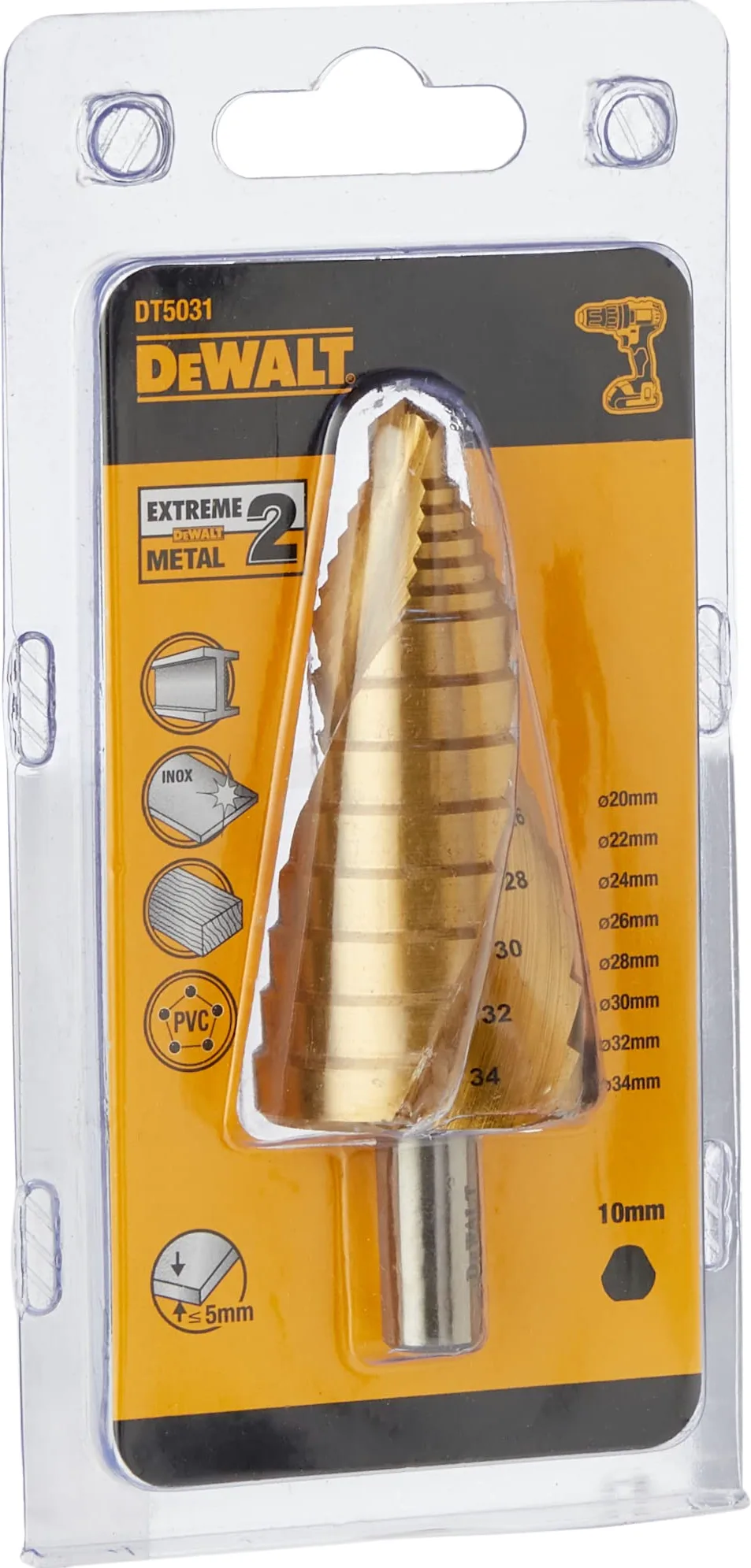 DeWalt, PUNTA A GRADINI, 20, 34 mm