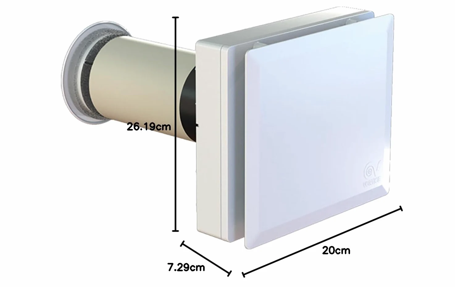 VORTICE HRW30 Mono Evo HCS Ø 100 mm-Recuperatore di Calore con Telecomando,Ventilazione Meccanica Controllata con Estrattore Aria, Scambiatore Aria per Umidità,Installazione Residenziale e Commerciale