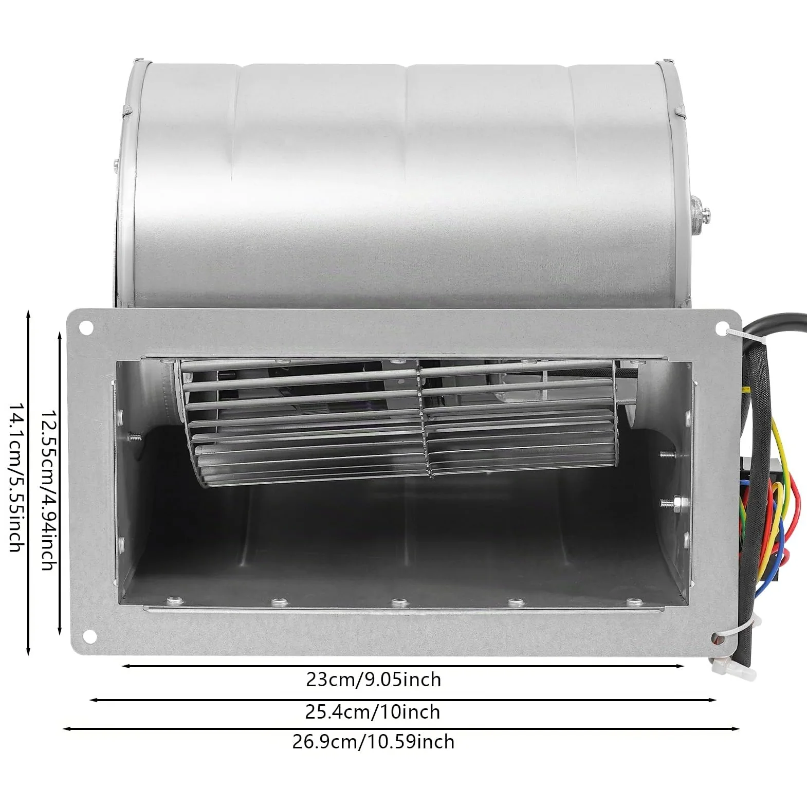 Ventilatore centrifugo Ventola radiale industriale 150W 220V, 60 dB,1300rpm, 840 m³/h, per ventilazione, raffreddamento essiccazione di fabbriche ed edifici Bocchetta 230x99mm