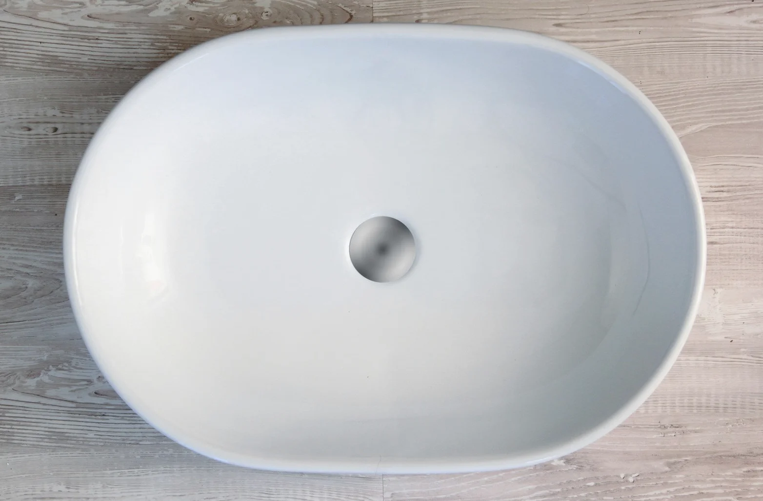 Yellowshop - Lavabo Da Appoggio Cm 60 x 42 Bacinella Lavandino Lavello In Ceramica Bianco Sanitari Bagno Design Moderno Modello Opera