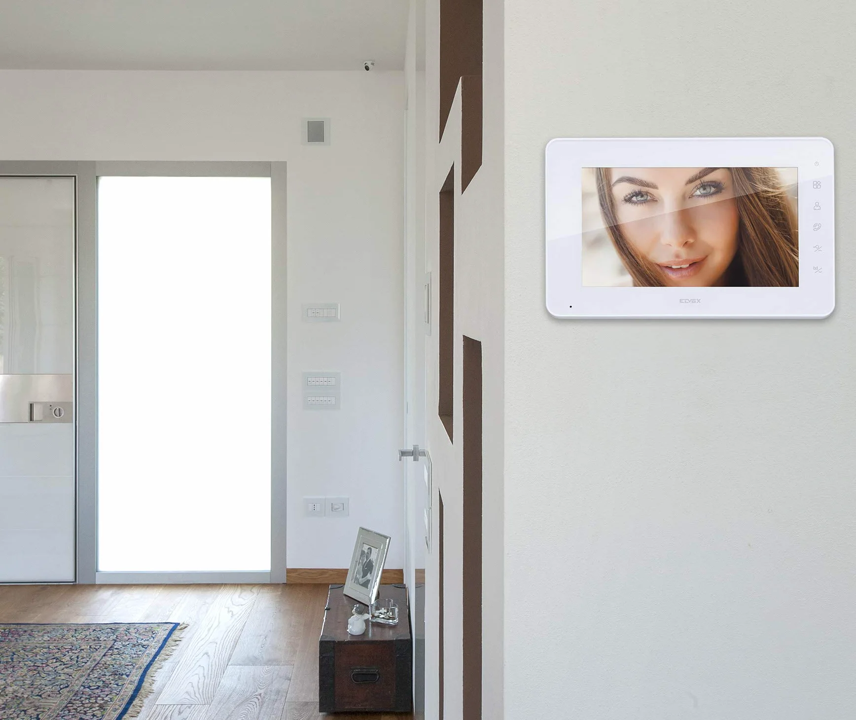 Vimar K40910 Kit Videocitofono Monofamiliare da Parete, Grigio la Targa e Bianco Il Monitor