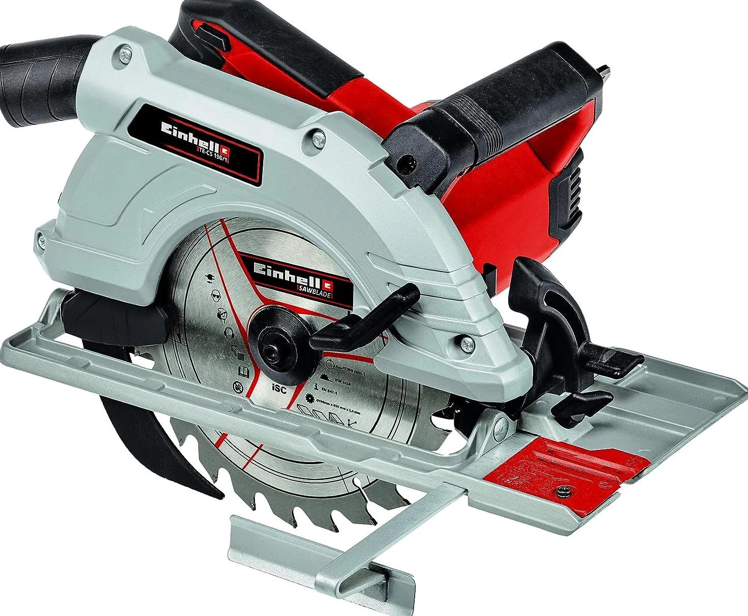 Einhell TE-CS 190/1 Sega circolare (tensione 230 V, 1500 W, giri al min. 5500, lama Ø190 x Ø30, taglio max 66 mm)