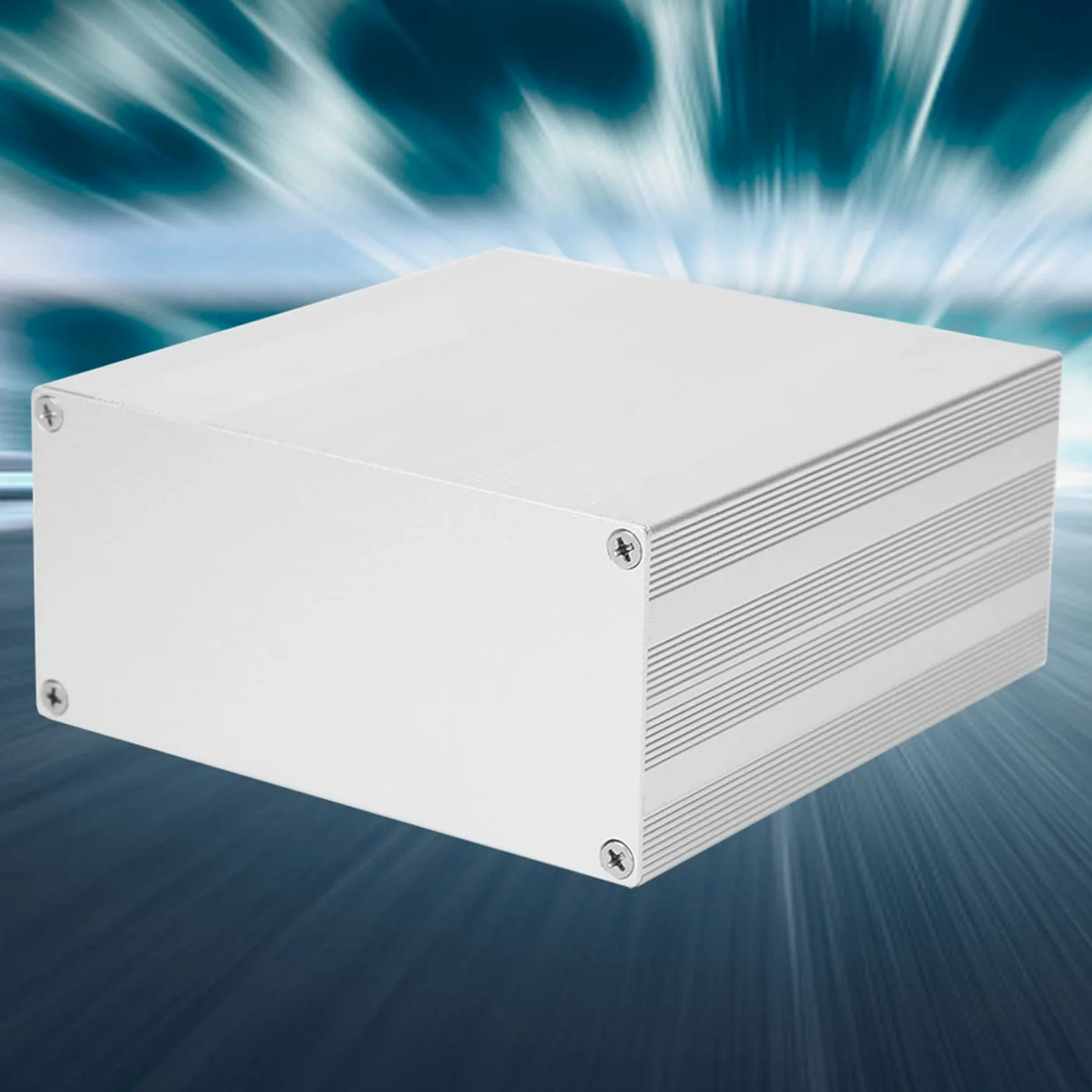 Custodia in Alluminio, 68 X 145 X 150 Mm, Custodia Amplificatore HIFI, Prestazioni del Segnale di Schermatura, Stampaggio Integrato Pressofuso con Superficie Ossidata, Utilizzo