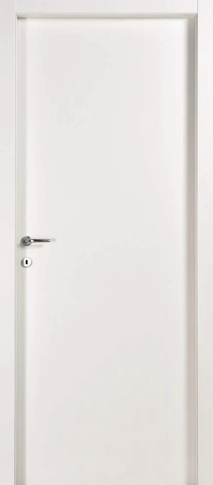 Salone Negozio Online Porta A BATTENTI da Interno MOD.MICROTEC Bianco CM.210x70 Reversibile