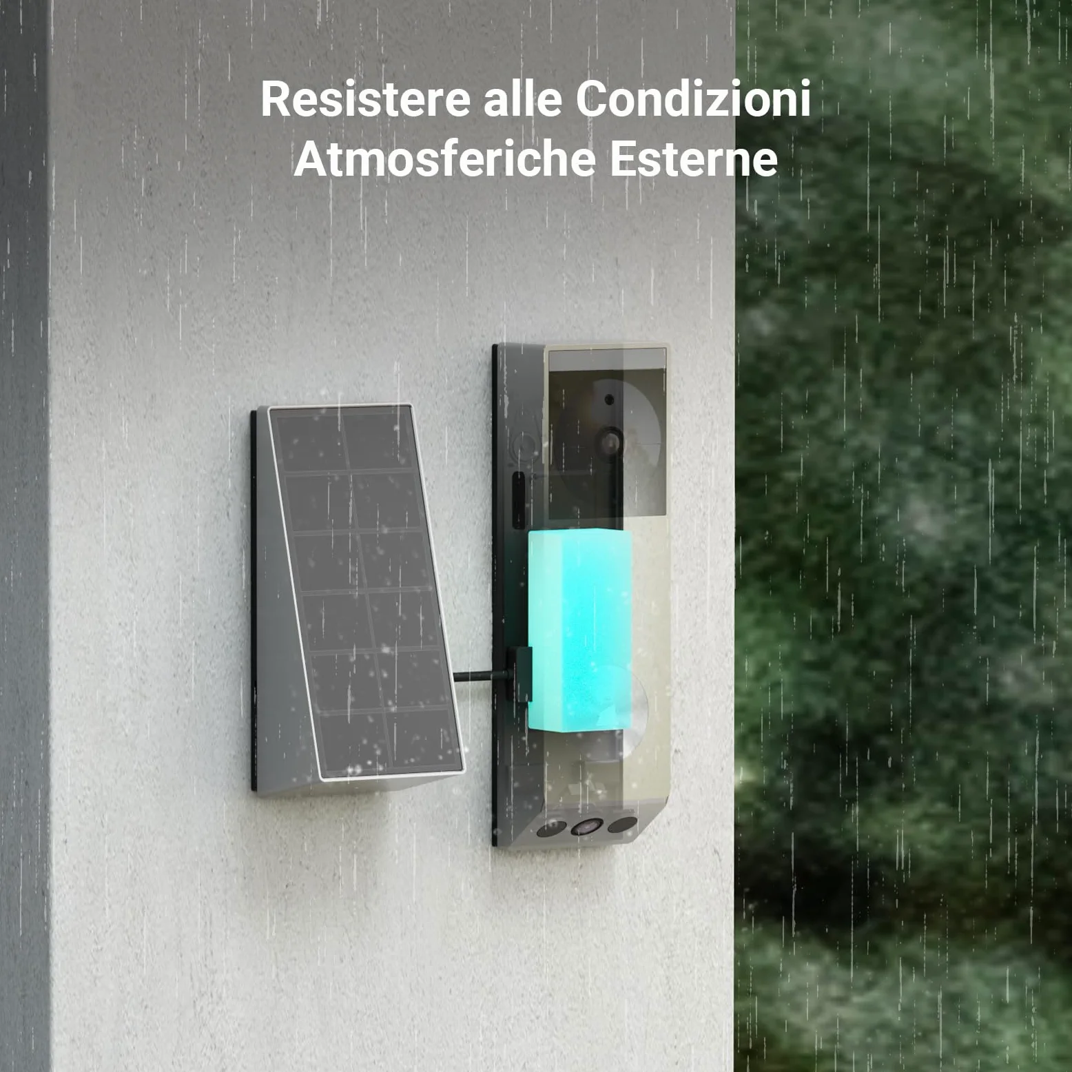 EZVIZ EP3x Pro Campanello Video a Batteria con Telecamera WiFi 2K, Doppio Obiettivo, Rilevamento di Persone/Pacchi, Visione Notturna a Colori, Pannello Solare Incluso, 32GB eMMC, Impermeabile, Alexa