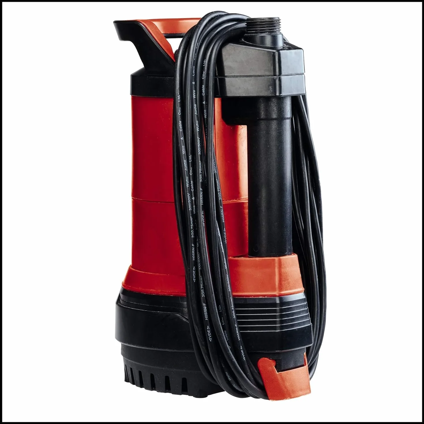 Einhell GE-PP 5555 RB-A Pompa per cisterne (550 W, portata max 5500 L/h, prevalenza 20 m, immersione max 7m, incl. Tubo a collo di cigno)