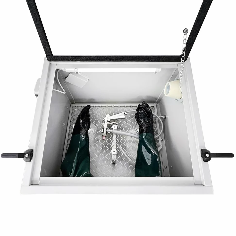 SOGI S-56 Sabbiatrice da banco professionale - 95 L - cabina di sabbiatura 580x480x300 mm - con accessori