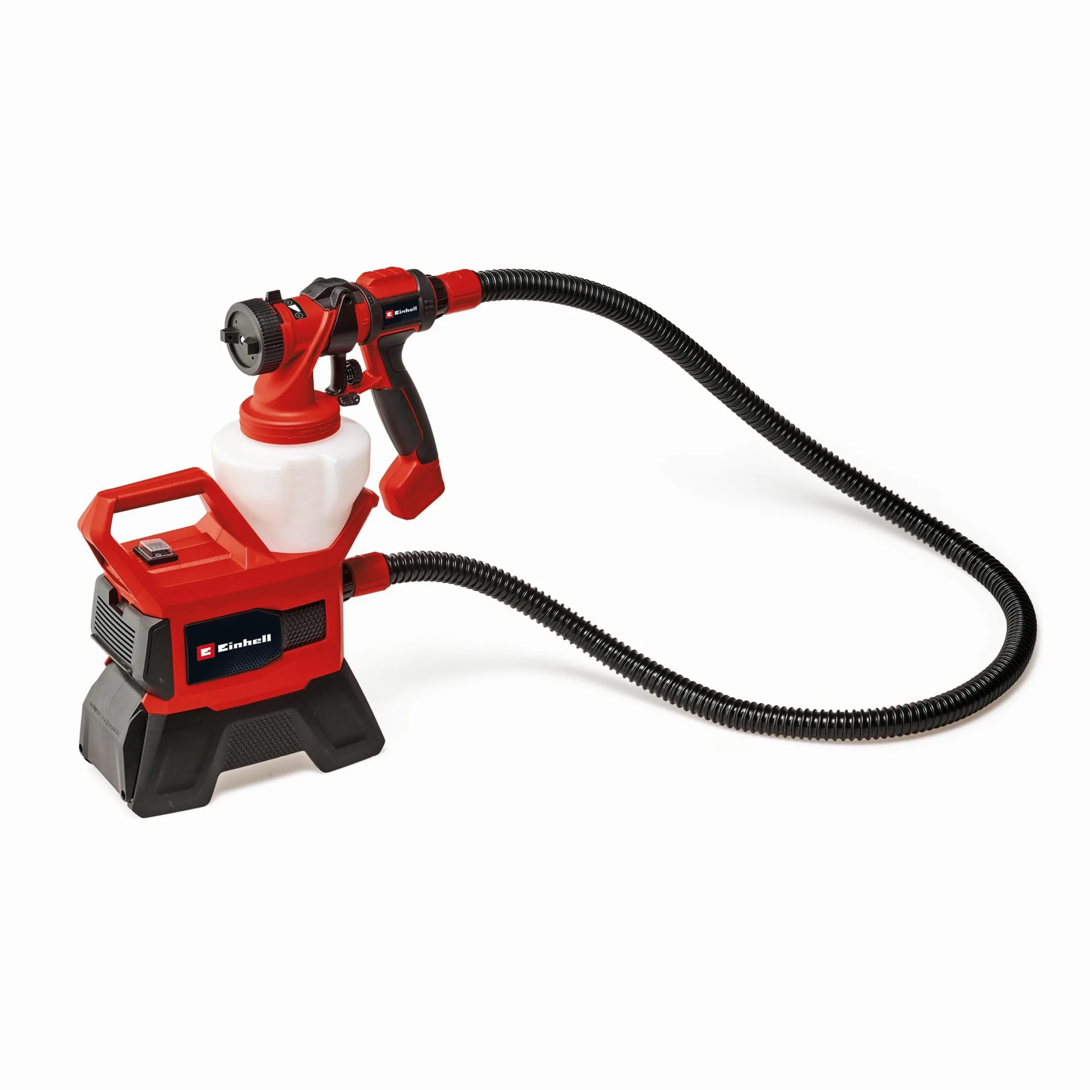 Einhell Sistema di verniciatura a spruzzo TE-SY 18/90 Li-Solo Power X-Change (18 V, portata 1000 ml/min, contenitore 1200 ml, quantità regolabile di aria/vernice, incl. accessori, batteria esclusa)