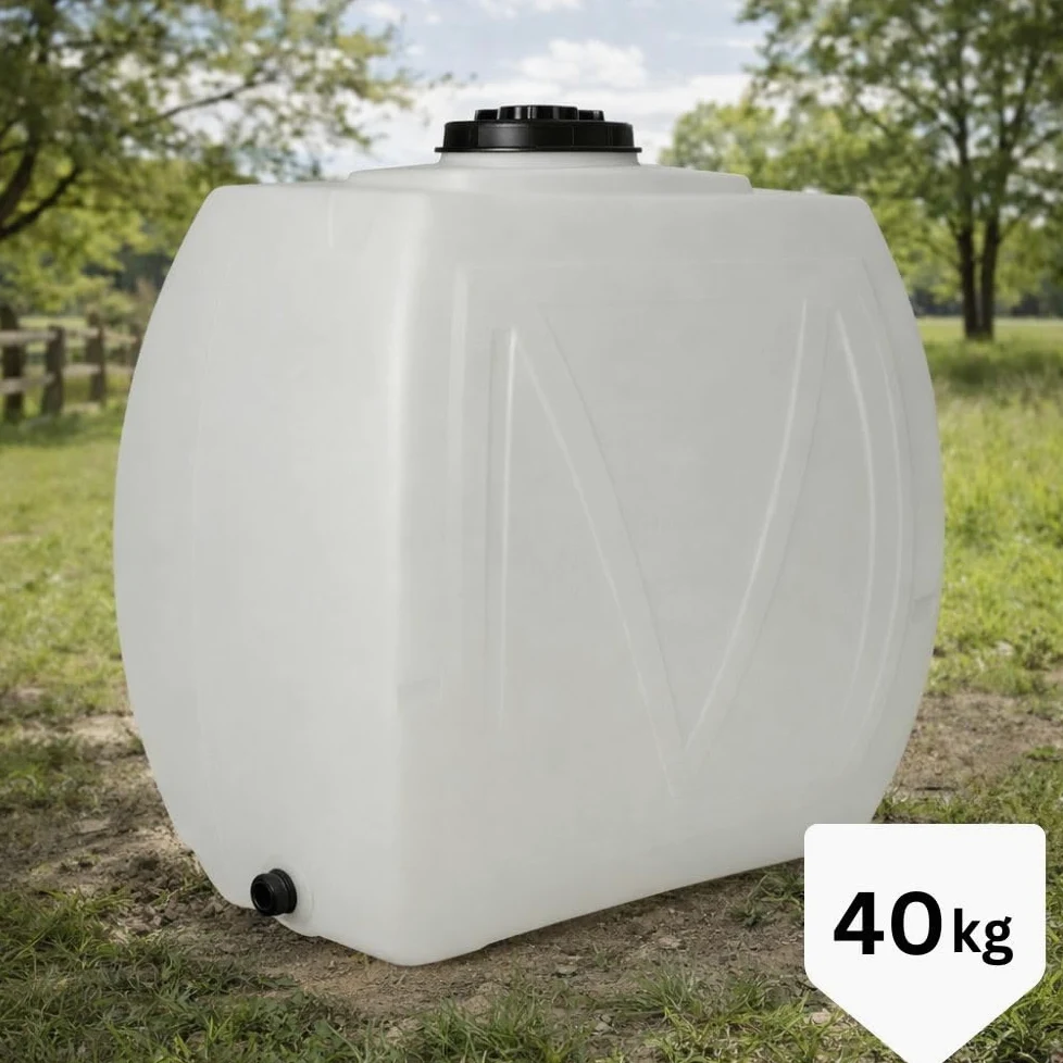 Serbatoio acqua potabile BALKAN ENERGY, parallelepiped Classic Narrow 1000 L (bianco)