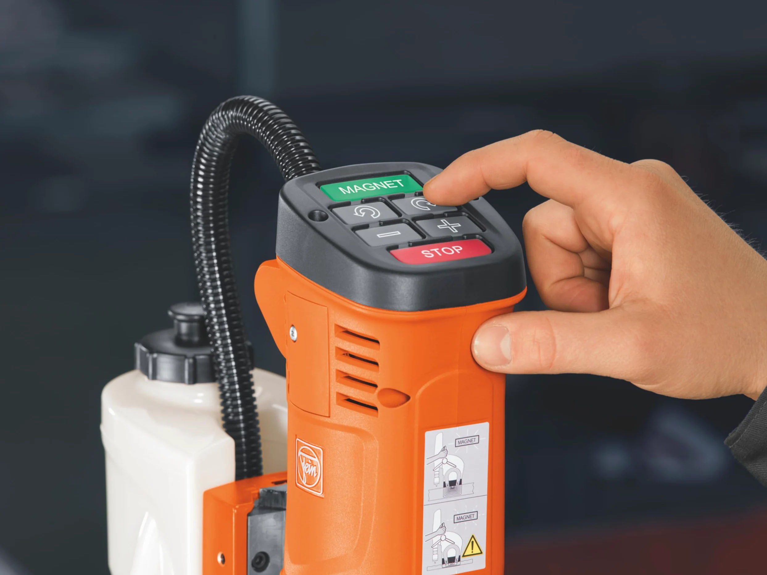 Carotatrice magnetica Fein KBM 65 U (1300 watt, 2 velocità, resistente all'usura, portautensili MK3) 72704361000