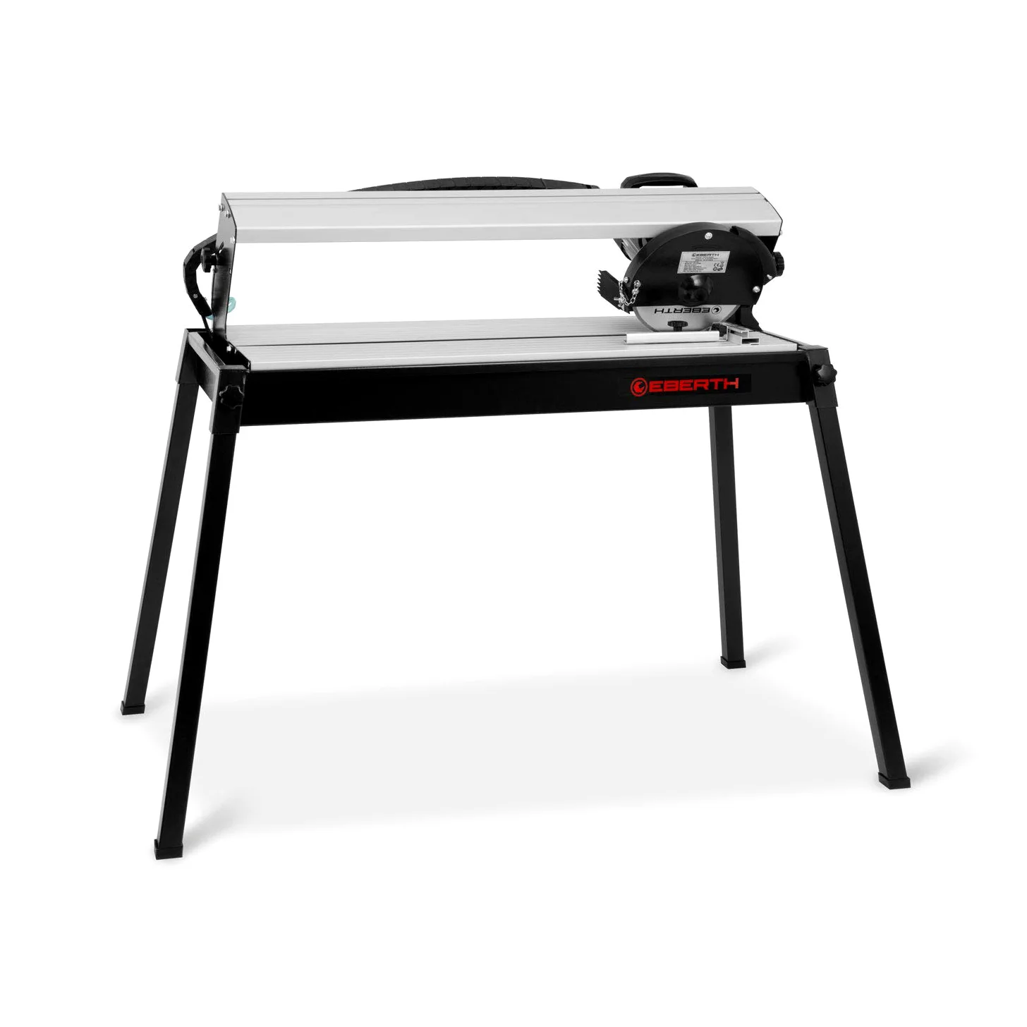 EBERTH Tagliapiastrelle Elettrico 800W, Tagliapiastrelle ad Acqua con Tavolo, Laser, Disco Diamantato 200mm, Lunghezza Taglio 620mm, Profondità Taglio 36mm, Girevole Fino a 45°, Arresto Angolare