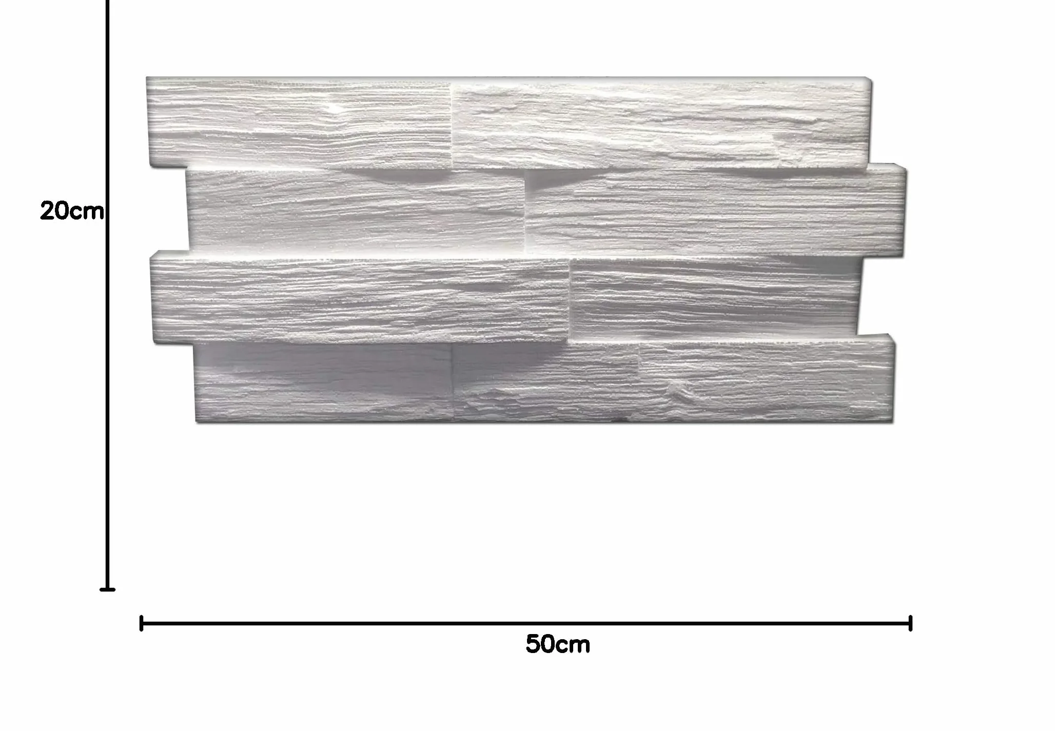 Pannelli polistirolo finta pietra per interni pannello polistirolo finto legno 20x50 cm confezione da 7,20 mq (72pz)