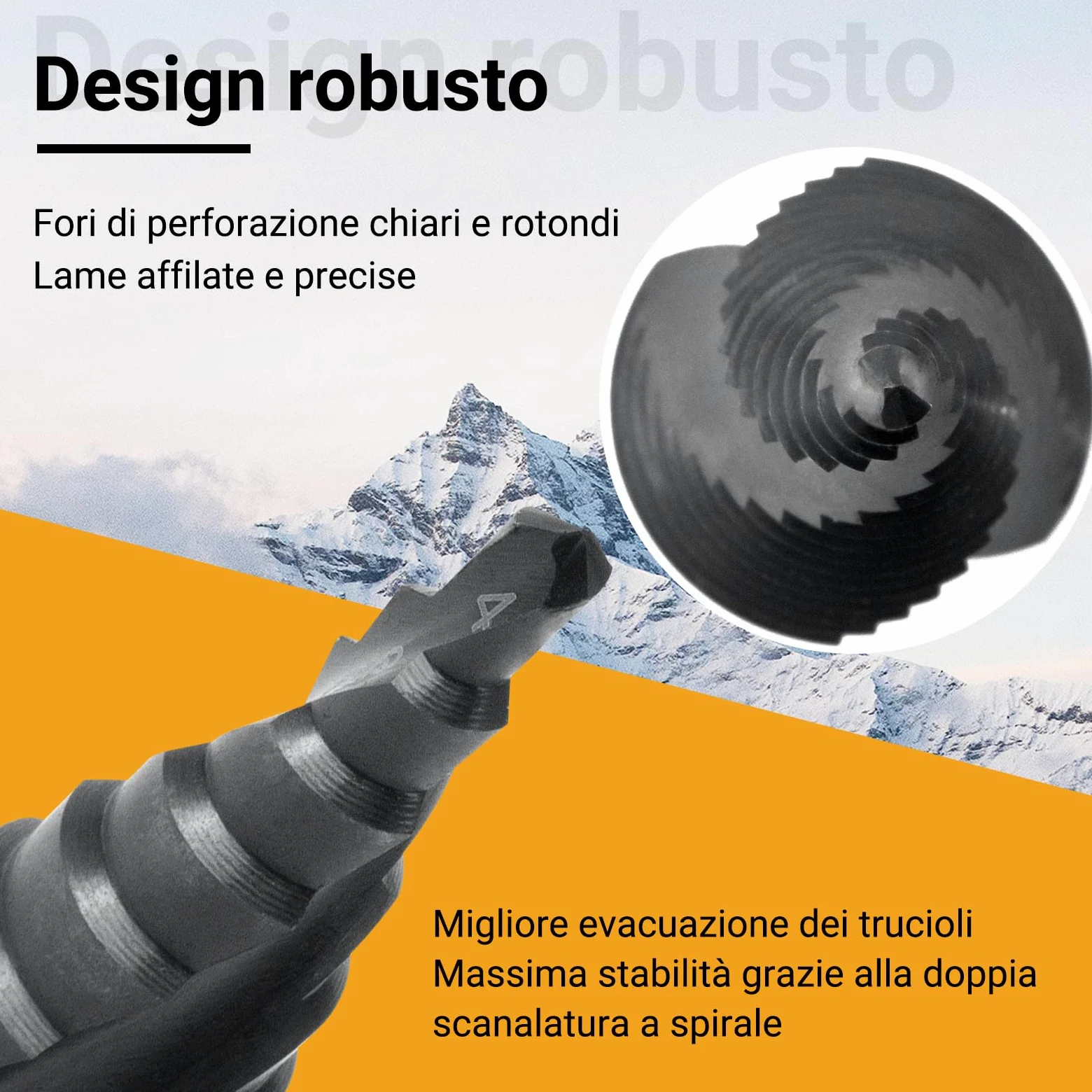 15 Livelli Fresa Conica M35 AlTiN, 4-32 mm, Punta Conica per Acciaio Inossidabile, Ferro, Alluminio, Plastica e Legno, Hss Punte Coniche Professionali