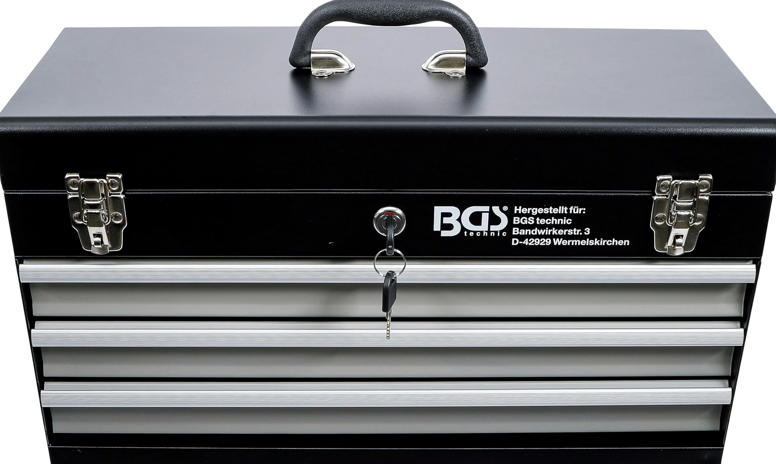 BGS 3312 | Valigetta utensili in metallo, vuota | 3 cassetti