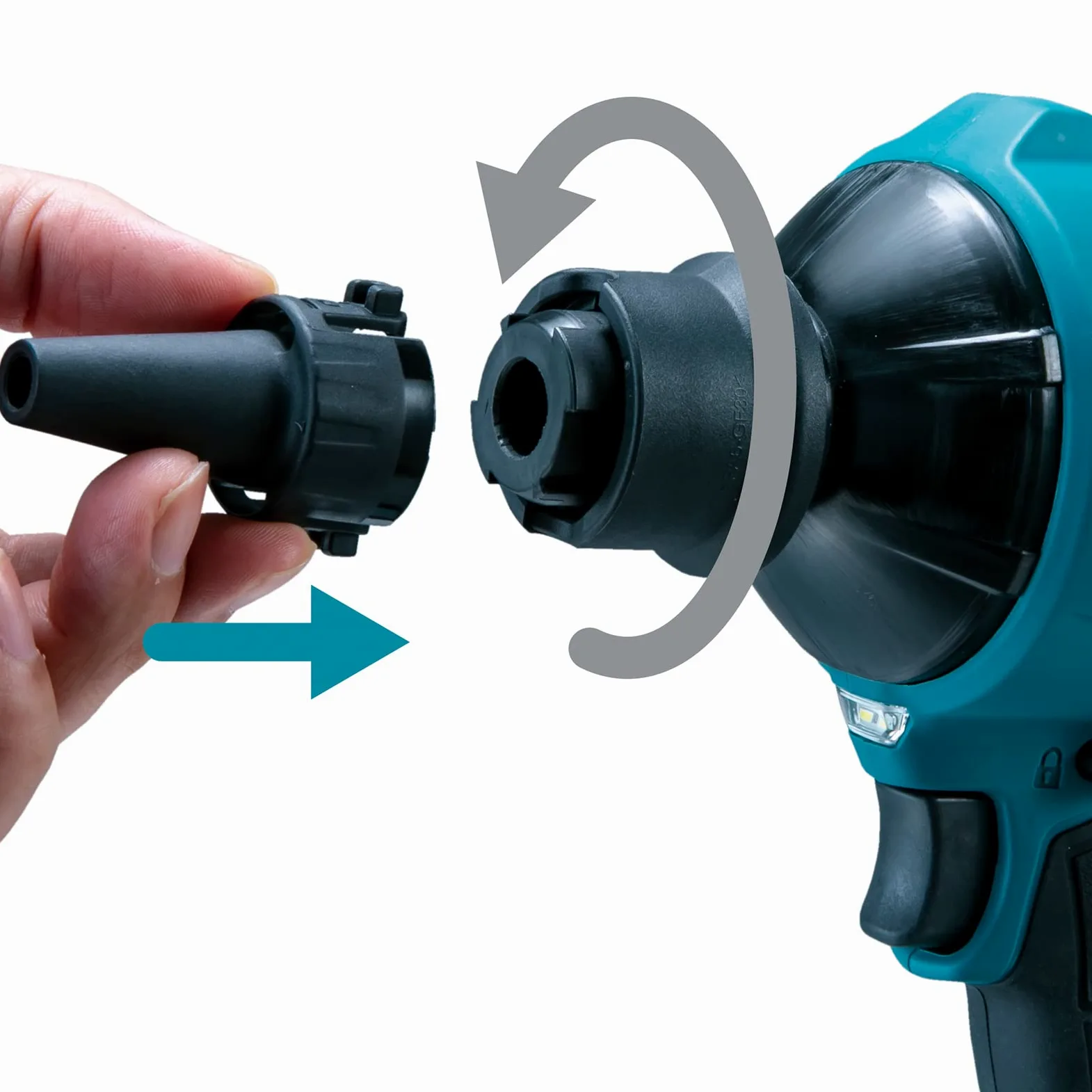Makita DAS180RT - Soffiatore senza spazzole LXT agli ioni di litio, 18 V, con 1 batteria da 5,0 Ah e caricabatterie