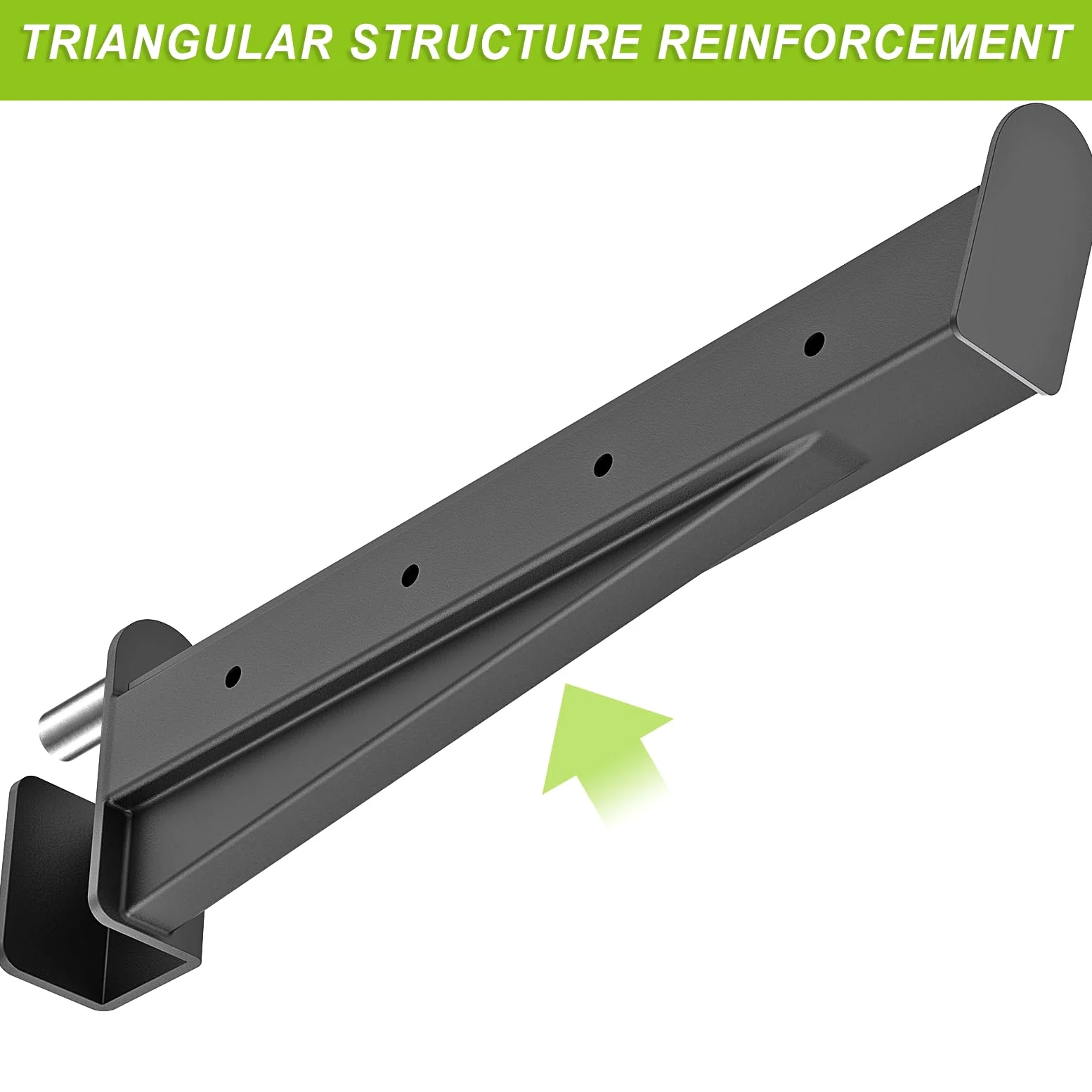 Kipika Bracci di sicurezza e ganci a J per power rack da 5,1 x 5,1 cm e 7,6 x 7,6 cm, resistenti supporti per bilancieri e catture con cuscinetti in gomma, accessori per power rack per squat, panca e
