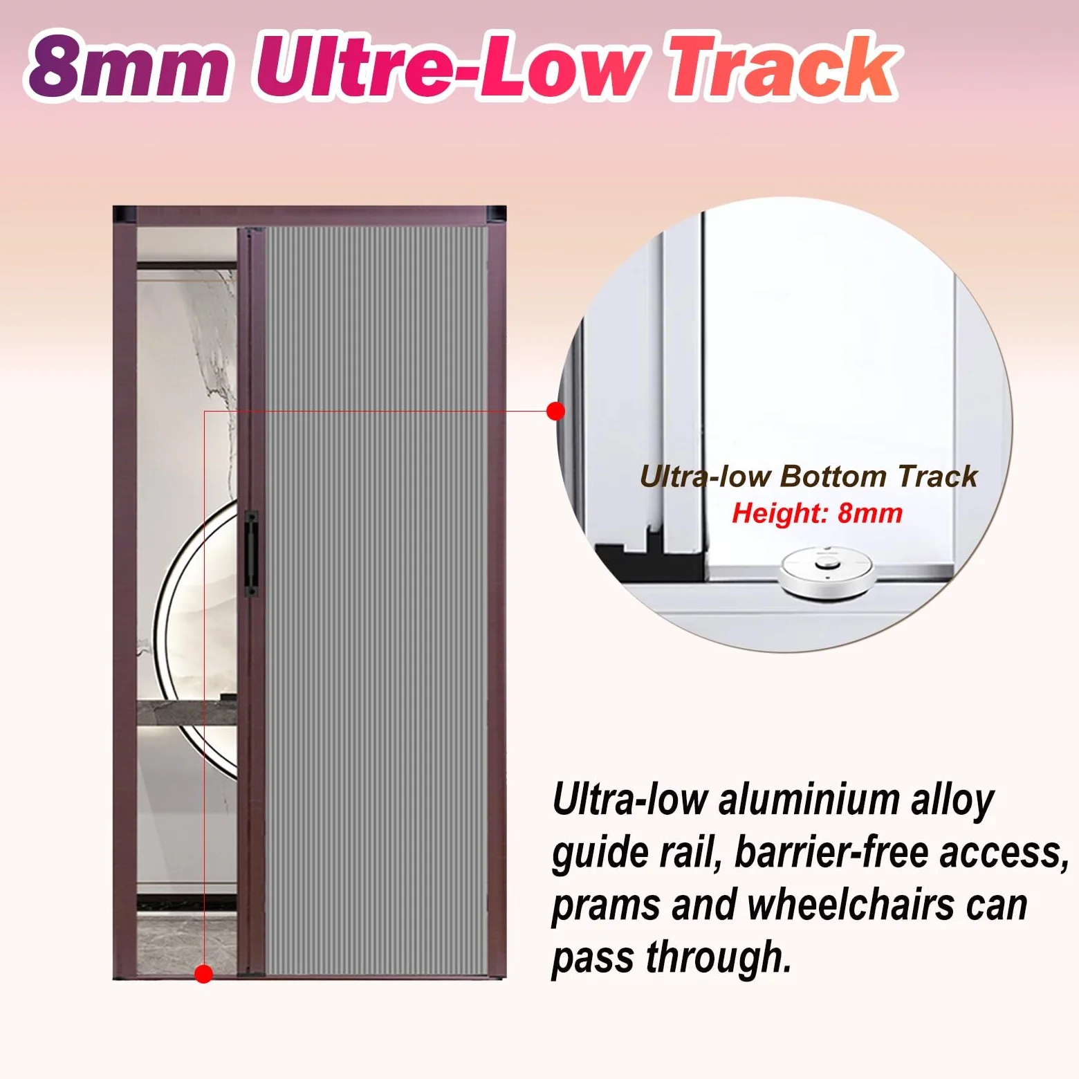 Porta a Soffietto Porte Pieghevoli Alte 200 210 220 230 240 Cm, Senza Foratura Porta A Soffietto Per Cucine/Bagni/Camere Da Letto, Divisorio A Nido D'ape(98x210cm)