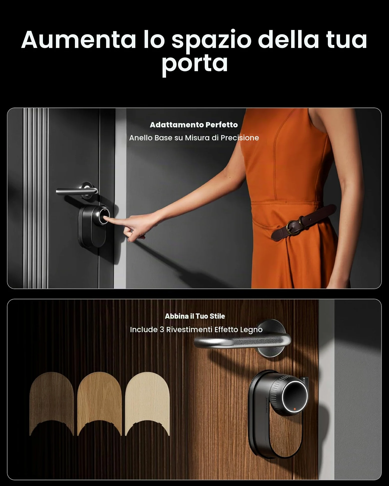 SwitchBot WLAN Smart Lock Ultra mit Videocitofono, Fingerabdruck-Entsperrung, Elektronisches Türschloss, Türöffner per Fingerprint, Passcode, Smartphone, Alexa, Google, unterstützt Matter