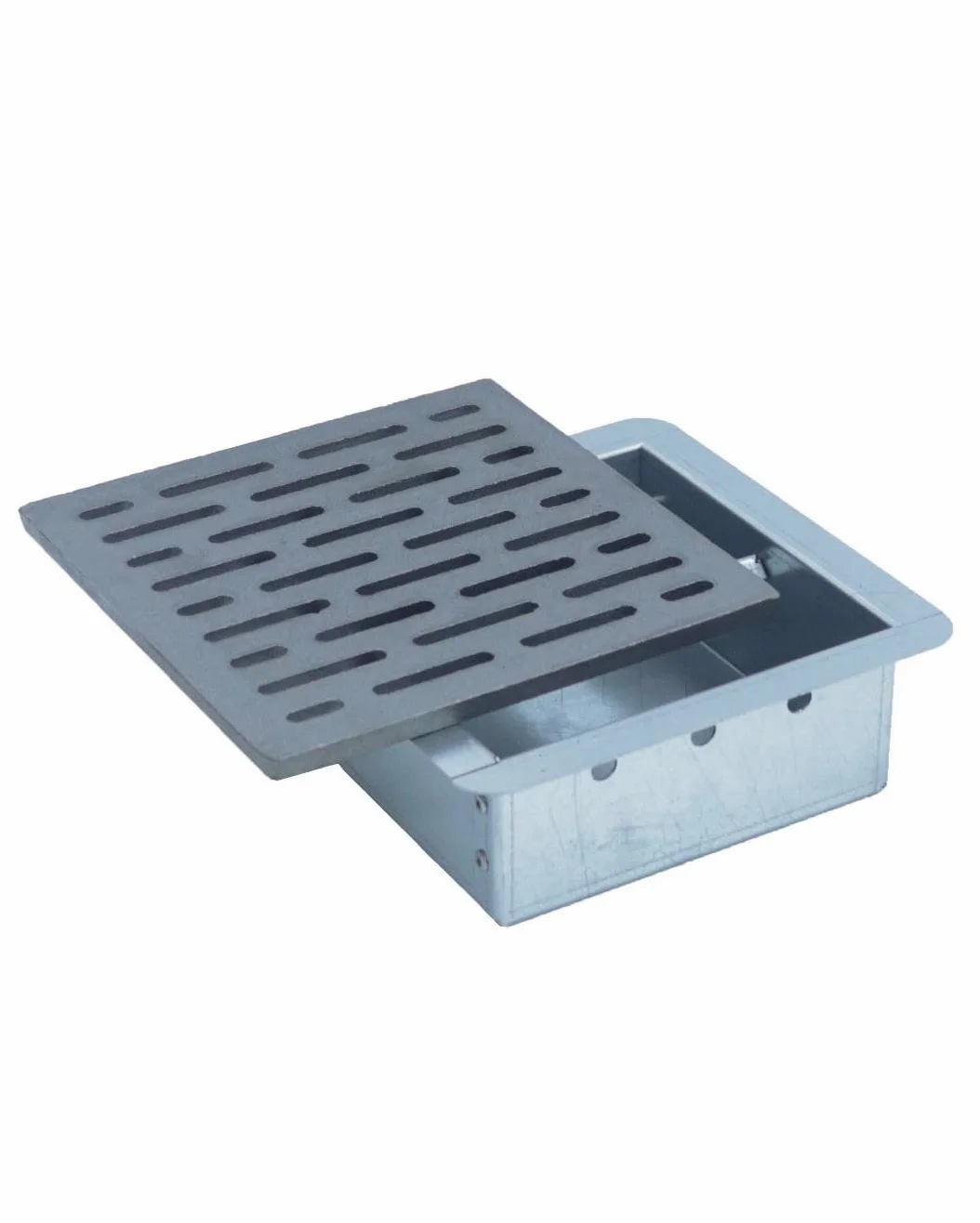 Fonderia Bongiovanni | Griglia in Ghisa | Griglia per Camino | Stufa Pellet | Barbecue Fondello per Cenere | 20x20 cm Mod.M | con Cassetto Raccolta Cenere | Altezza 7 Cm | Accessori Camino