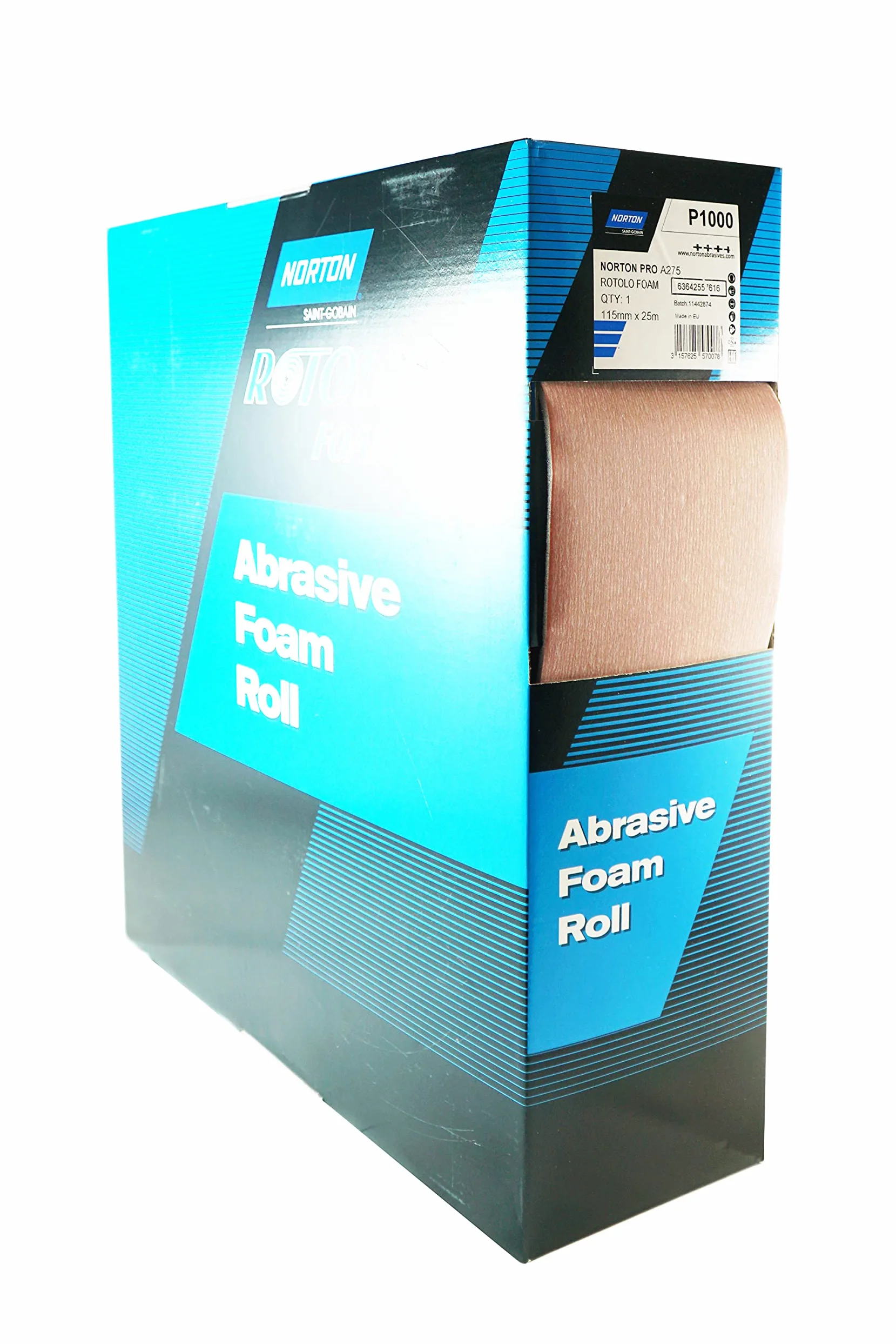Norton Rotolos – abrasivi Pliego Embozo A275 115 x 25 mm G1000