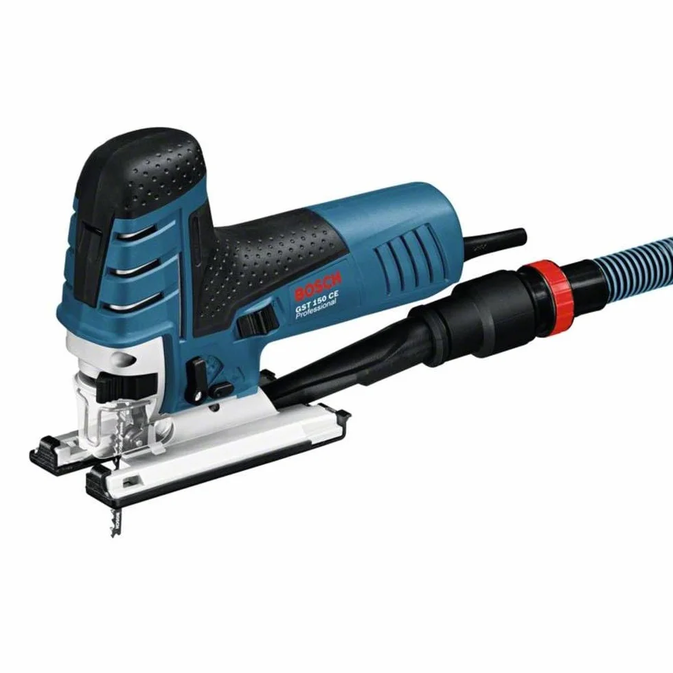 Bosch Professional 0601512000 Seghetto Alternativo Gst 150 Ce, Profondità di Taglio Nel Legno: 150 mm, Senza Tubo Flessibile, in Valigetta, 780 W, Versione ad Asta, nero blu