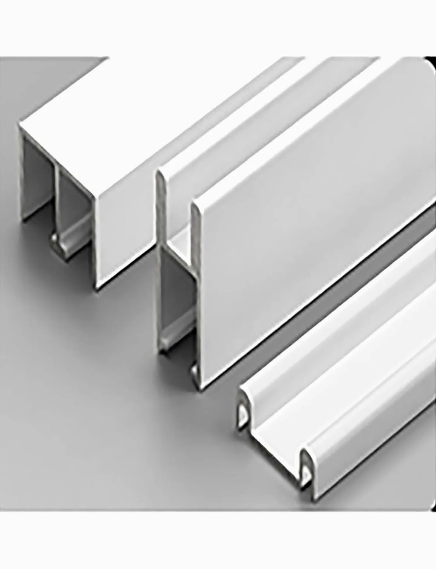 Kit binario scorrevole in vetro con design silenzioso per vetrine, librerie e armadi