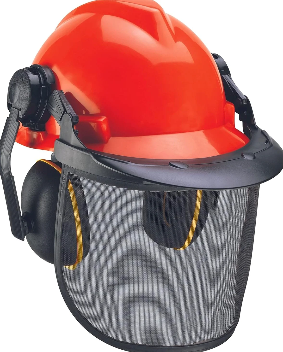 Einhell elmetto protettivo (circonferenza 52 - 66 cm, con visiera sollevabile, con para orecchie sollevabili)
