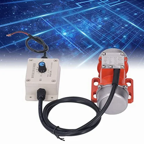 Motore Vibrante Elettrico, Eccitante 30W 4000 giri/min. Vibrazione Regolabile Senza Spazzole CC in Cemento con Regolatore di velocità