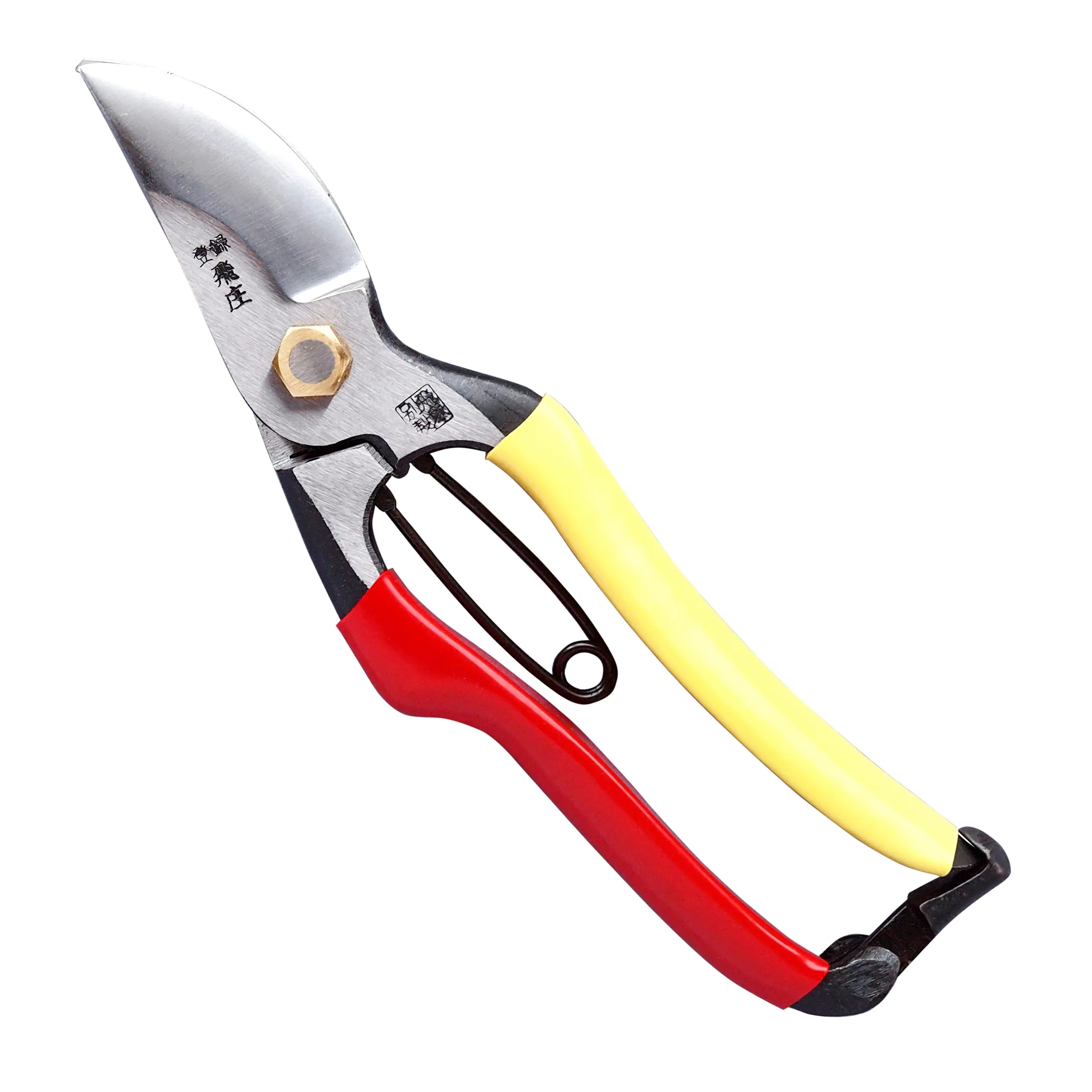 Forbici da potatura Tobisho SR-1, 200 mm, Acciaio al carbonio, A incudine, Gomma, Plastica, Contemporaneo, Red, Yellow, Giardino